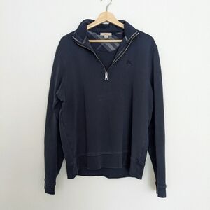 Burberry Dark Blue Zip-Up Sweater